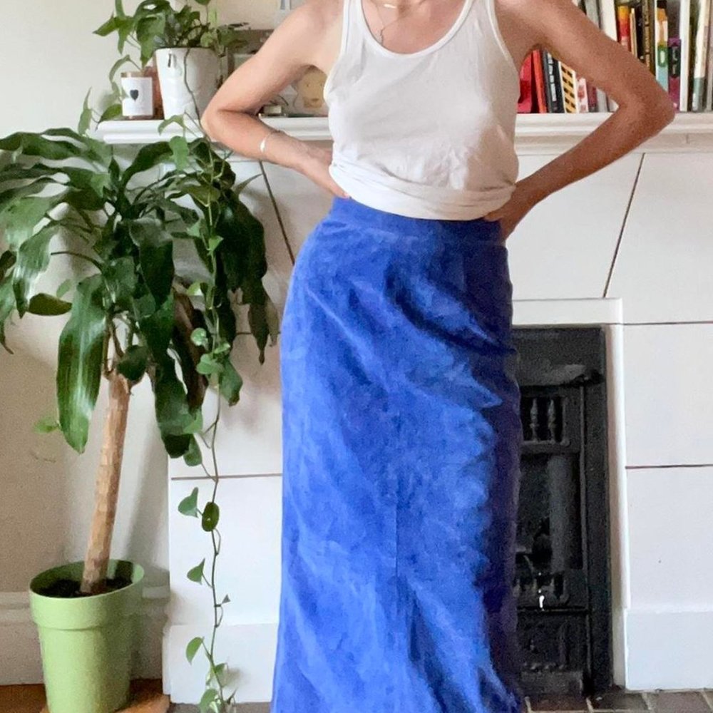 Suede skirt